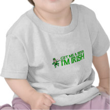 Obtenez-moi une bière que je suis irlandais t-shirt