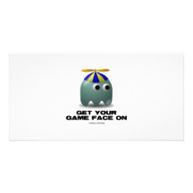 Obtenez votre visage de jeu sur le geek photocarte personnalisée