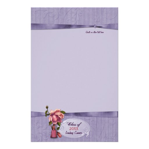 Obtention du diplôme élégante 2013 - personnaliser papier à lettre customisé
