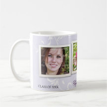 Obtention du diplôme encadrée de souvenirs mugs