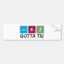 obtenu à tri (triathlon) adhésifs pour voiture