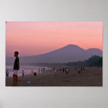 océan de coucher du soleil de Bali Indonésie de ku Posters