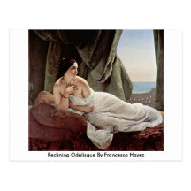 Odalisque étendu par Francesco Hayez Cartes Postales