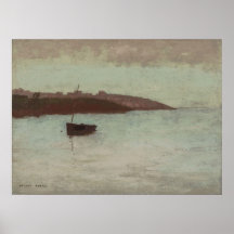 Odilon Redon - bateau de pêche Affiches