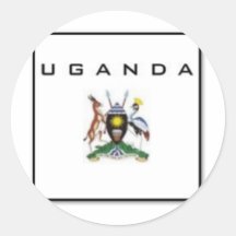 Oeganda Aangepast Product Sticker