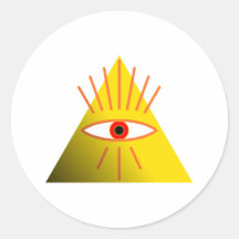 oeil divin Eye divine Autocollant