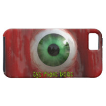 Oeil vert déplaisant et coque iphone organique rou coque Case-Mate iPhone 5