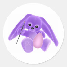 Oeuf de lapin de Pâques Adhésif