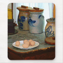 Oeufs de Brown et pots de gingembre Tapis De Souris