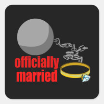 Officieel Gehuwde Sticker