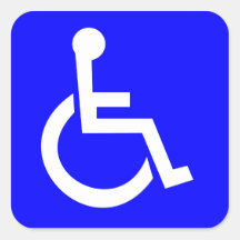 Officieel Internationaal symbool van toegang Vierkant Sticker