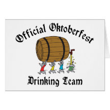 Officiële Oktoberfest die Team drink Kaart