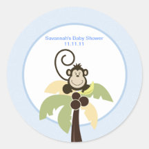 Oh autocollants de faveur de singe de compagnon 3 