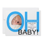 OH Baby Birth Announcement (Blue)