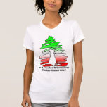 Oh chat d'arbre de Noël drôle T-shirts