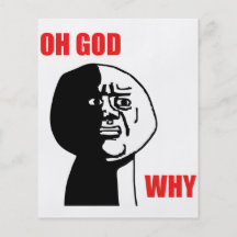 Oh God waarom het Gezicht Meme van de Woede van de Gepersonaliseerde Folder