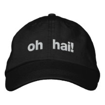 oh hai ! casquette de baseball brodée