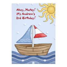 Oh invitation de copain de navigation d'anniversai
