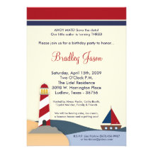 oh invitation de fête d'anniversaire de bateau à v