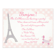 Oh invitation orienté parisien de La de La