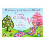 Oh invitations douces de petit gâteau d'anniversai