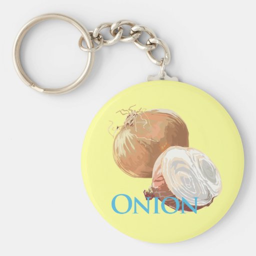 Oignon jaune porte-clés