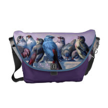 Oiseau bleu sacoche