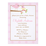Oiseau de bébé dans des invitations d'une douche d