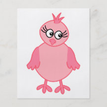 Oiseau de bébé mignon, rose prospectus