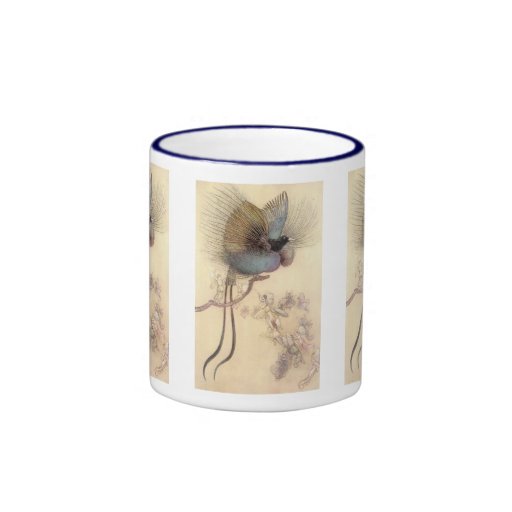 Oiseau de conte de fées de tasse de paradis