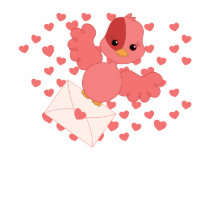 Oiseau de flottement de Valentine T-shirts