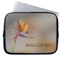 Oiseau de sac de l'électronique de fleur de paradi housses ordinateur portable