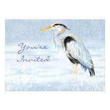 Oiseau fait sur commande de héron de grand bleu d'