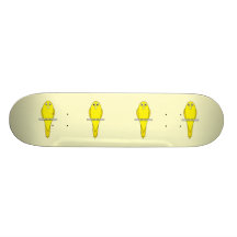 Oiseau jaune. Canari Skateboards Customisés