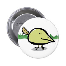 oiseau jaune simple pin's avec agrafe