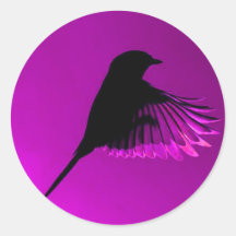 Oiseau pourpre divin autocollant