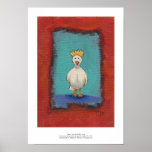 Oiseau royal dans le pourcentage coloré mignon d'a affiches