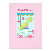 oiseau sur un invitation nuptiale de douche d'osci
