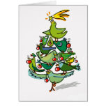oiseaux de Noël Cartes