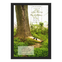 Oiseaux des invitations W de mariage campagnard d'