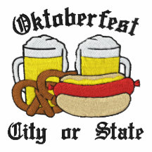 Oktoberfest saisissent la ville, état brodé polos