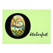 OKTOBERFEST VAATJE DIE DE UITNODIGINGEN VAN DE PAR