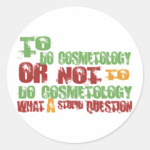 Om de Kosmetiek te doen Ronde Sticker