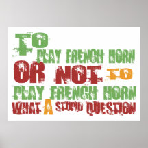 Om Franse Hoorn te spelen Posters