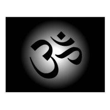 OM indou - symbole de méditation Cartes Postales