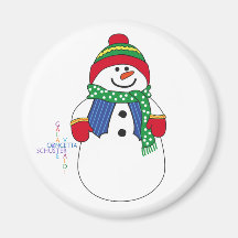 Oma Snowma Magnets Pour Réfrigérateur