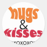 omhelzing-en-kus-sticker, XOXOXOXOXO