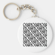OMNOMNOMNOM 1 Wit Sleutel Hanger