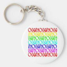 OMNOMNOMNOM 4 Regenboog 2 Sleutelhanger