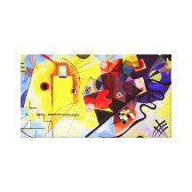 Omslag van het Canvas van Kandinsky de Gele Rode B Canvas Afdrukken